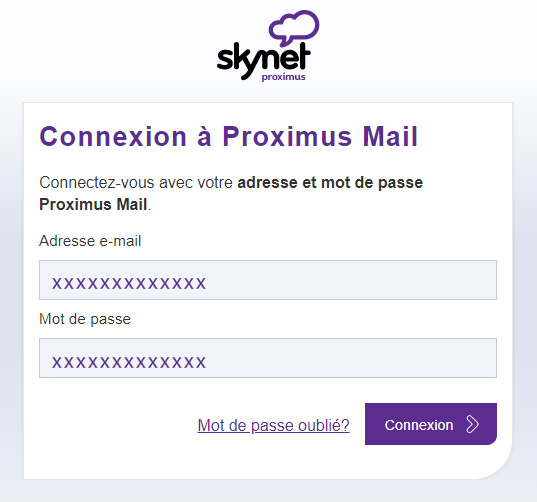 Skynet.be Proximus Webmail
