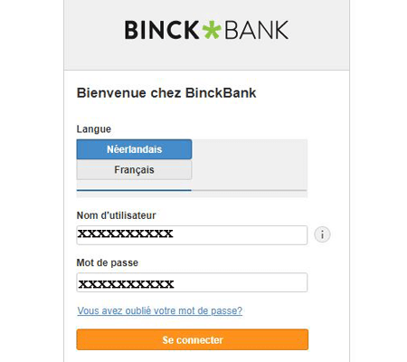 Binckbank bourse connexion
