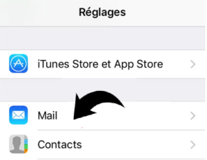 Se connecter à Gmail depuis l'appli Mail iphone