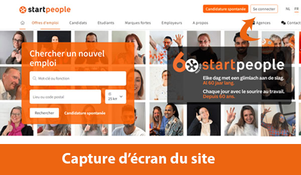 Comment s'inscrire sur le site de Start People Belgique ?