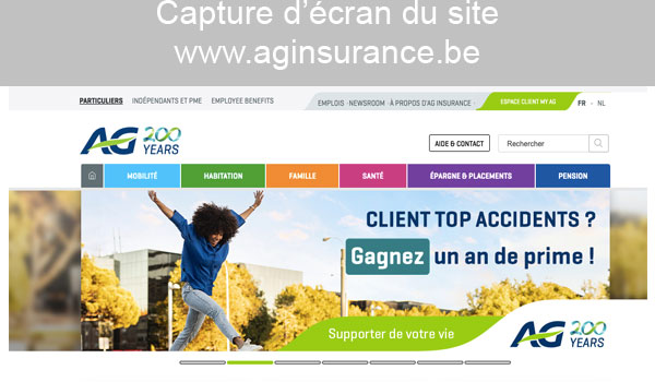 Site internet ag insurance