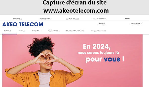 Site officiel www.akeotelecom.com